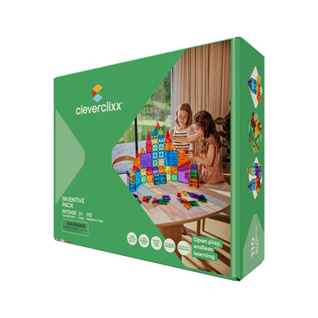 CLEVERCLIXX magnetkonstruktor Inventive Pack Intense, 110 osa, assortii, CC-1007 