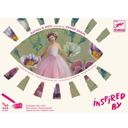 DJECO kriitidega joonistamise komplekt The Ballerina Inspired by Edgar Degas, DJ09381 