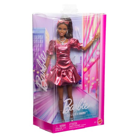 BARBIE Deluxe Fashionistas – Läikivroosas kleidis, JFP41 