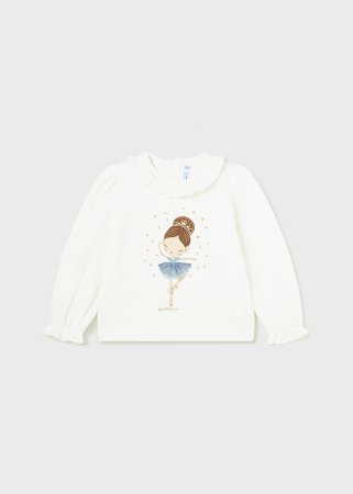 MAYORAL pikkade varrukatega t-särk 4A, natural/blue, 2006-69 2006-69