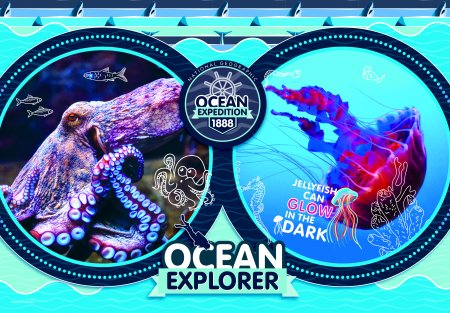 CLEMENTONI pusle National Geographic Kids: Ocean Expedition, 180kpl., 29205 29205