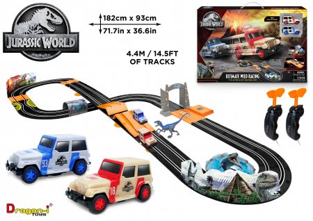 JURASSIC WORLD Metsik võidusõidukomplekt, 105022JW 105022JW