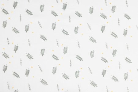 CHICCO linane voodipesu hällile BABY HUG, 39x77 cm, 2 tk, rohelised lehed 