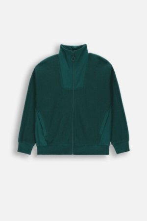 COCCODRILLO pullover with zipper ACADEMY BOY JUNIOR, roheline, ZC4132202ABJ-011-164, 164 cm 