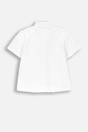 COCCODRILLO lühikeste varrukatega pluus, valge, WC6140201EJG-001-146, 146 suurus 