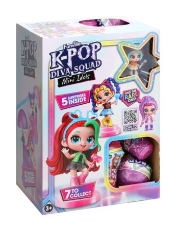 K-POP DIVA SQUAD Mini Idols mininukk, 5 cm, assortii., 31167 