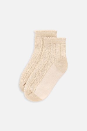 COCCODRILLO sokid SOCKS GIRL, beežid, WC4382217SOG-002-036 