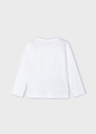 MAYORAL pikkade varrukatega t-särk 6F, valged, 3093-80 