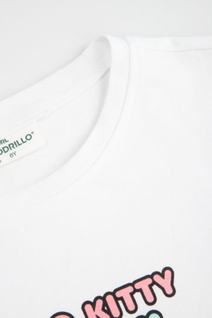 COCCODRILLO lühikeste varrukatega t-särk, valged, cm 