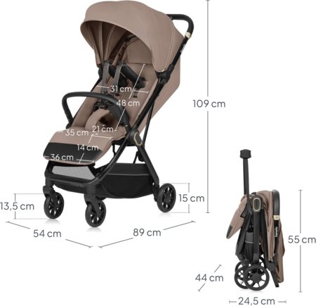 LIONELO käru BESS, Beige sand 