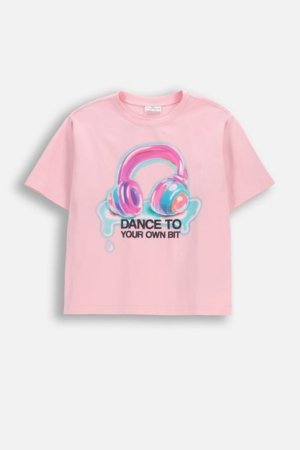 COCCODRILLO lühikeste varrukatega t-särk, roosad, WC6143201SGJ-007-128, 128 cm 