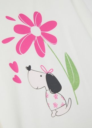 OVS pikkade varrukatega t-särk, valged, 140 cm, 002136807 