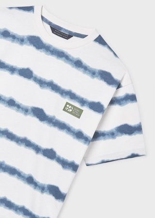 MAYORAL lühikeste varrukatega t-särk, cream-blue, 6.039-43, 128  cm 