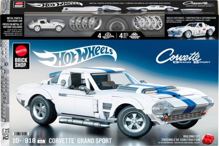 HOT WHEELS Mattel Brick Shop Corvette Grand Sport, JGR31 