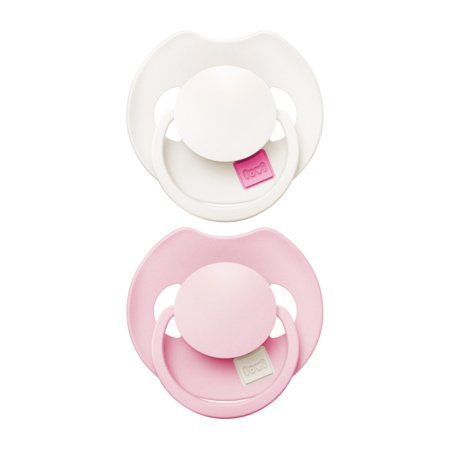 LOVI Prime silikoonist dünaamiline lutt, Rose/Rose Cream, 0–6 kuud, 2 tk, 34/454 