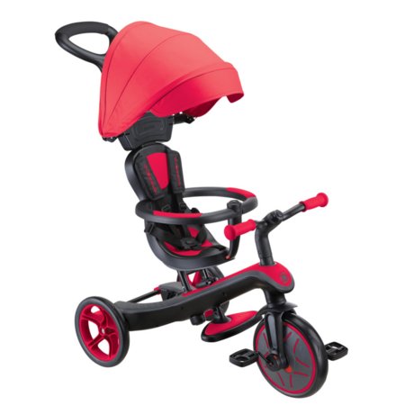 GLOBBER kolmerattaline jalgratas Trike Explorer 4in1, punane, 632-102 632-102