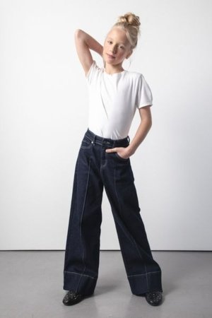 COCCODRILLO püksid JEANS COLLECTION GIRL, sinine, ZC5123102JCG-015-134, 134 cm 