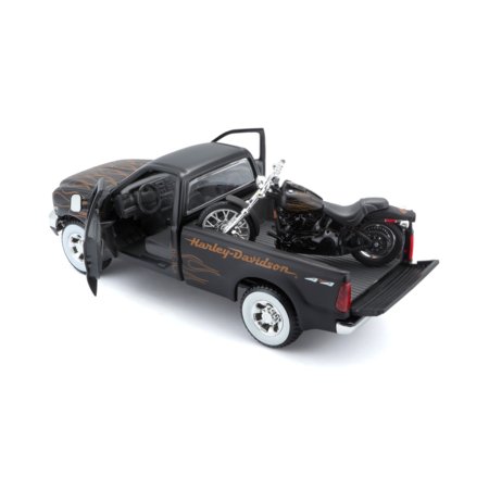 MAISTO DIE CAST 1:27 mudel Ford F-350 ja mootorratas 1:24, 32181 