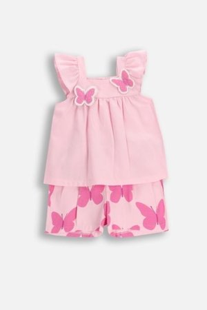 COCCODRILLO komplekt SUMMER SET GIRL KIDS, roosa, WC5117301XGK-007-104, 104 cm 