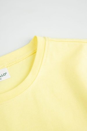 COCCODRILLO lühikeste varrukatega t-särk, kollased, WC6143201FGK-004-122 