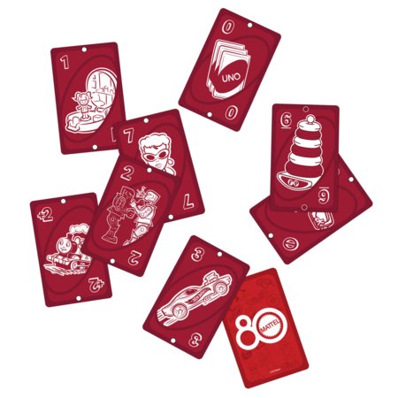 MATTEL GAMES UNO kaardid Mattel 80, JGK30 