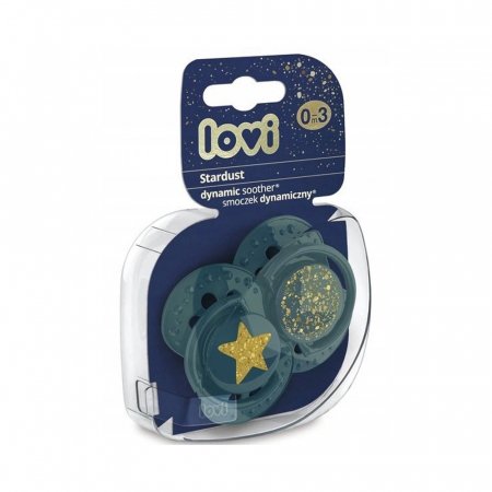 LOVI rõngaslutt silikoon 0-3 m, 2 tk, Stardust green, 22/892_green 22/892_green