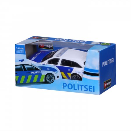 BBURAGO 1:43 automodel Audi A6 Avant Eesti politseiauto, 18-30415EE 18-30415EE