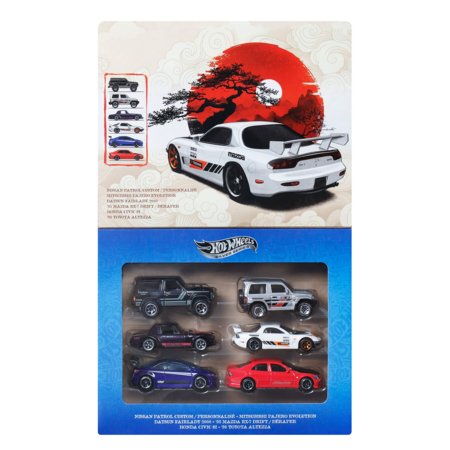 HOT WHEELS 1:64 kuue Jaapani mudeli komplekt, JLB23 