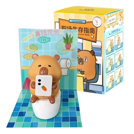 CAPYBARA OFFICE kollektsioneeritav figuur Tuntun Workplace, assortii., GW-002 