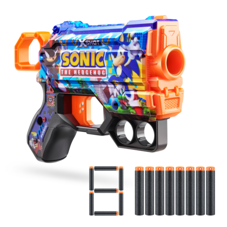 XSHOT mängupüstol Sonic The Hedgehog 8tk, assortii, 36679 