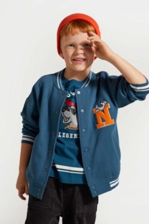 COCCODRILLO pullover with zipper ACADEMY BOY KIDS, sinine, ZC4132601ABK-014-092, 92 cm 