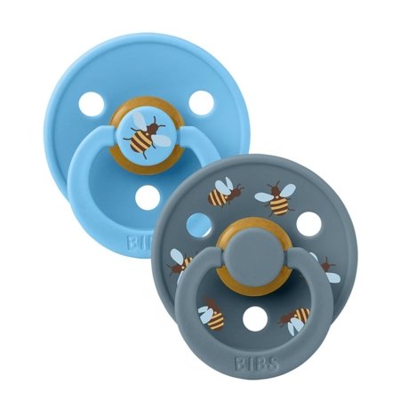 BIBS lutid STUDIO COLLECTION COLOUR ROUND, 6-18k, 2 tk, Bumblebee breeze mix 