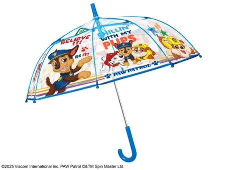 PERLETTI PAW PATROL läbipaistev vihmavari 45/8, sinine, 75158
