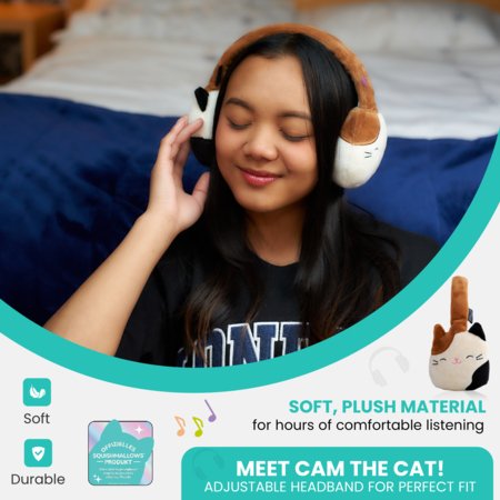 SQUISHMALLOWS pehmed Bluetooth-kõrvaklapid Cam, HMSQMBT-CAM 