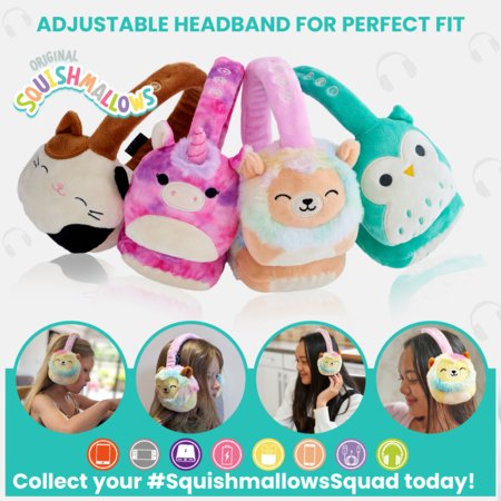 SQUISHMALLOWS pehmed Bluetooth-kõrvaklapid Lola, HMSQMBT-LOLA 