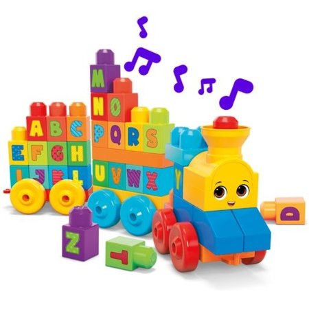 MEGA BLOKS FIRST BUILDERS komplekt "Tähestiku õppimise rong" (50 tk), FWK22 