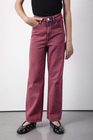 COCCODRILLO püksid JEANS COLLECTION GIRL, punane, ZC5123107JCG-017-164, 164 cm 