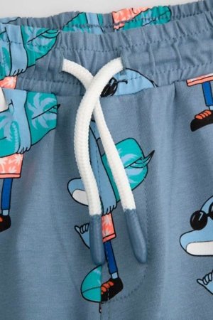 COCCODRILLO lühikesed püksid HAPPY RETRO BOY KIDS, sinine, WC5121502HBK-014-122, 122 cm 