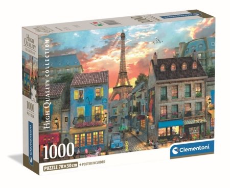 CLEMENTONI Puzzle Pariisi tänavad, 1000 tk,, 39983 