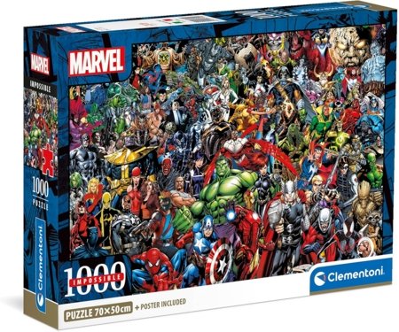 CLEMENTONI MARVEL pusle Impossible, 1000 tk., 39709 