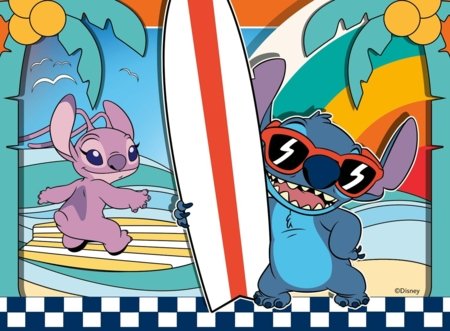 RAVENSBURGER PUZZLE pusle komplekt Disney Stitch, 12/16/20/24 tk, 12004106 1 