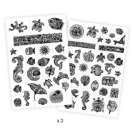 DJECO tätoveeringud Polüneesia (50+ tätoveeringut), DJ09248 