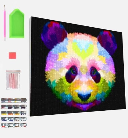 SPLAT PLANET Teemantmaal Panda 30x40cm, SP46369 