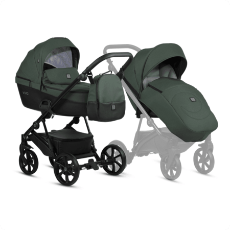 TUTIS universaalne käru VIVA 5 ESSENTIAL 2/1, Emerald, 1452064 