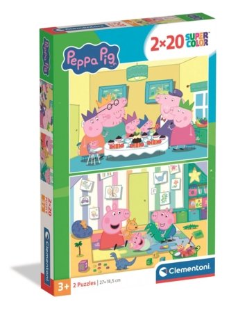 CLEMENTONI pusle Peppa Pig, 2x20 tk., 24831 