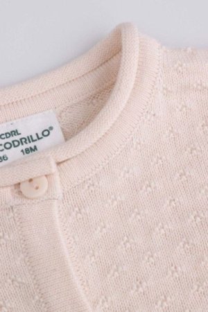 COCCODRILLO sweater FLOWERS GIRL NEWBORN, ecru, ZC4172201FGN-003-086, 86 cm 