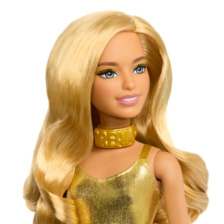 BARBIE Fashionistas nukk kuldses kostüümis, HRH19 