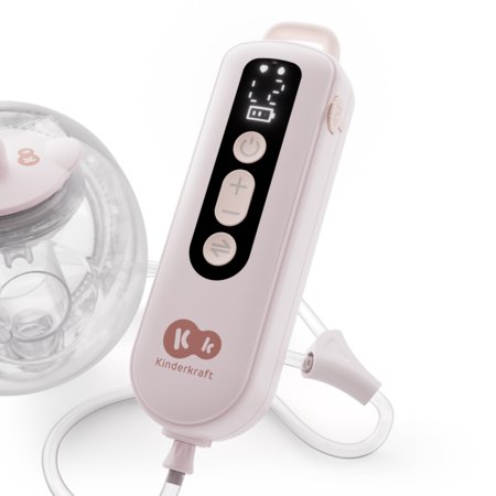 KINDERKRAFT topelt kaasaskantav elektriline rinnapump GENTLEFLOW, pink, KEGEFL00PNK0000 