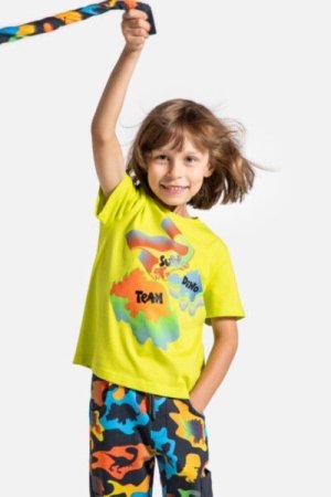 COCCODRILLO t-shirt DIGITAL BOY KIDS, rohelised, ZC4143201DBK-011-122, 122 cm 