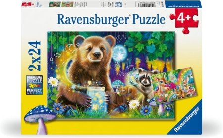 RAVENSBURGER PUZZLE pusle Armsad metsasõbrad, 2x24 tk, 12004160 3 